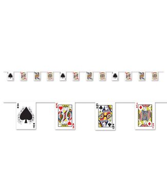 BEISTLE Playing Card Pennant Banner