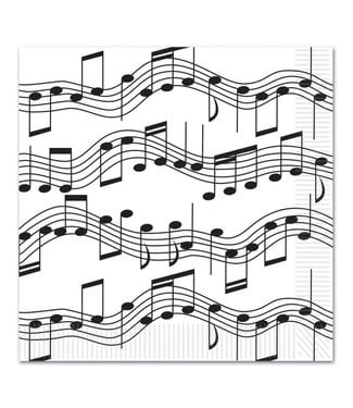 BEISTLE Musical Notes Luncheon Napkins