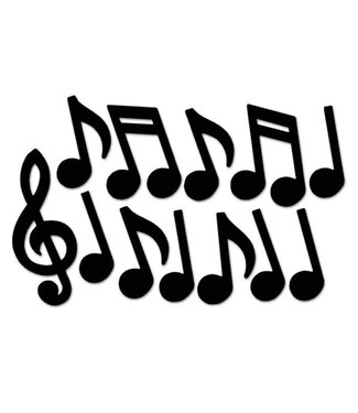 Musical Notes Silhouettes-12 count