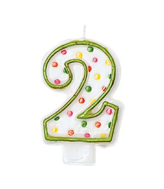 Polka Dots #2 Flat Molded Candle