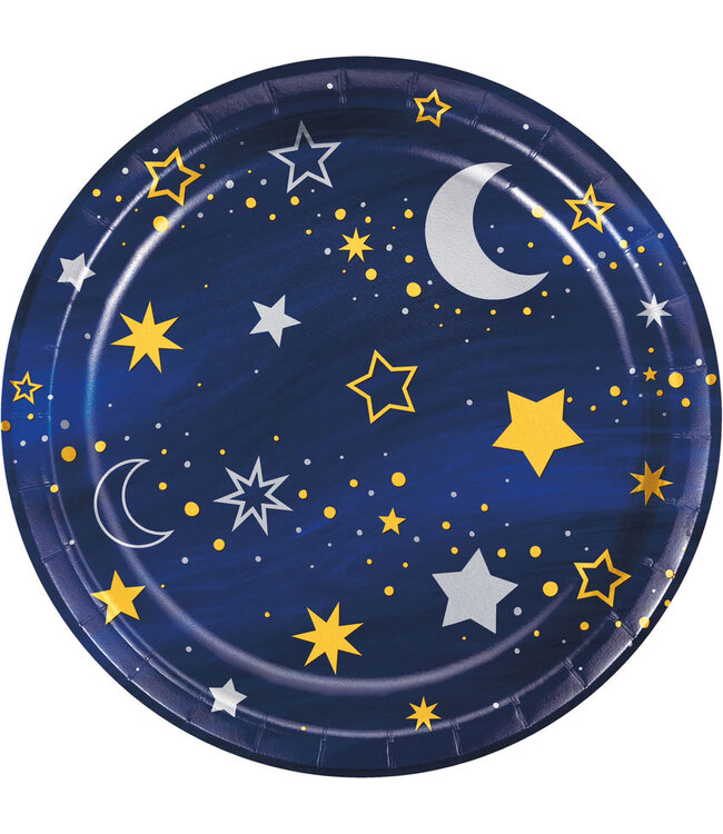 Creative Converting Starry Night Luncheon Plates - 8ct