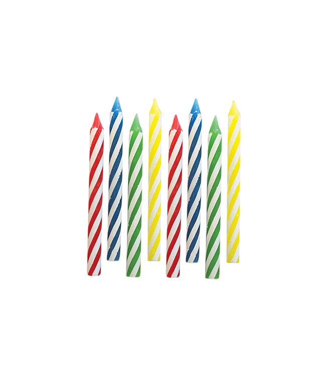 Birthday Candle Spiral Assortment - Primary