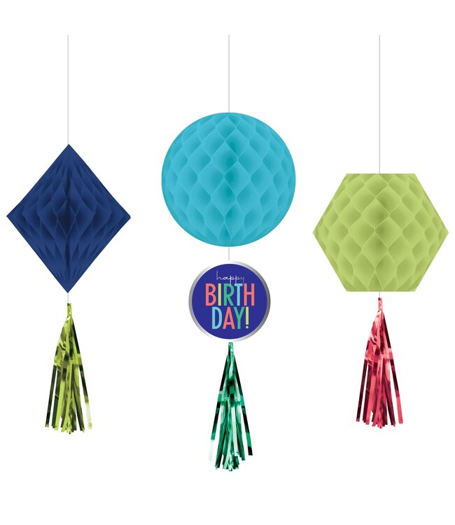 Modern Birthday Honeycombs