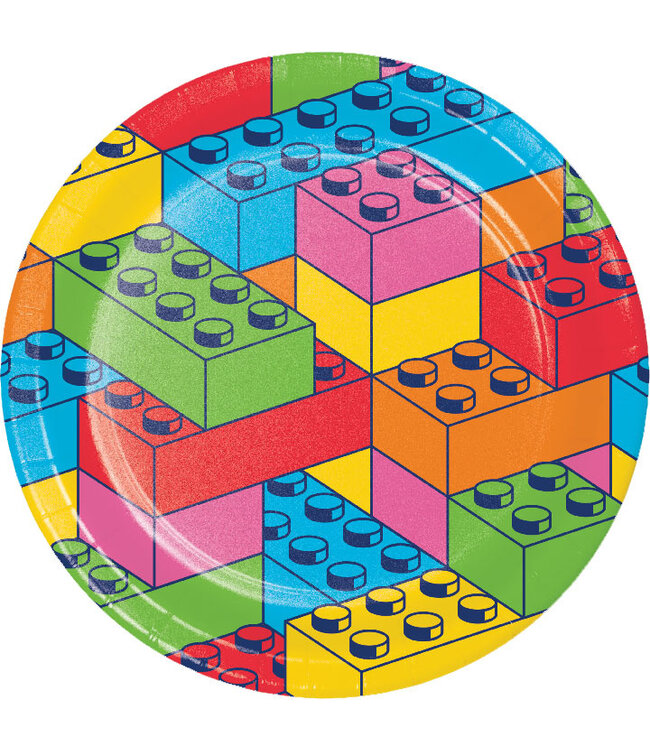 Block Bash Dinner Plates - 8ct