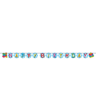 Block Bash Ribbon Shaped Banner