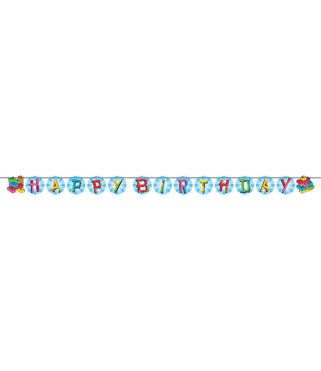 Block Bash Ribbon Shaped Banner