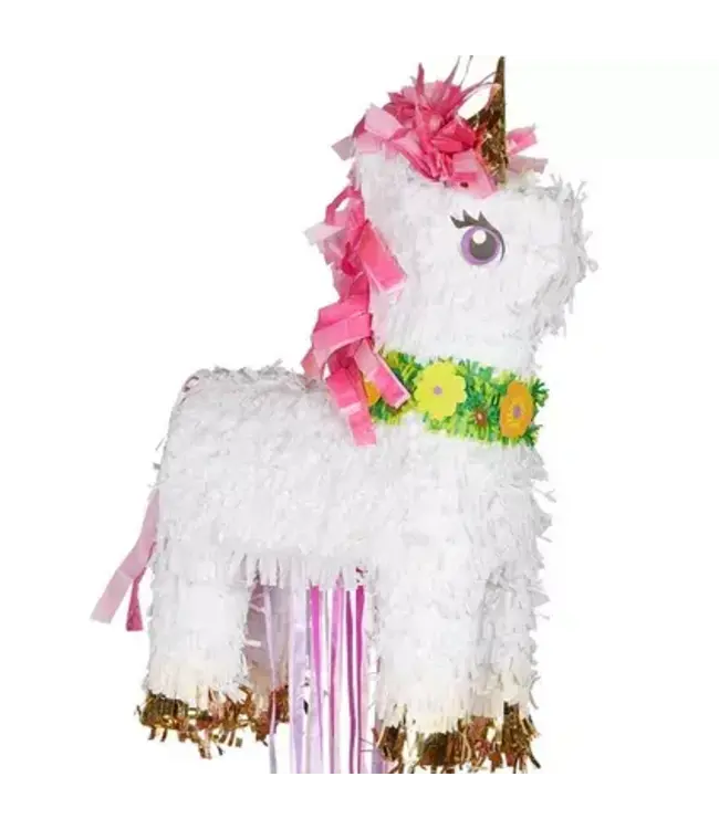 Pull String Sparkling Unicorn Pinata