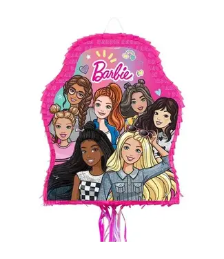 YA OTTA PINATA Pull String Barbie Dream Together Cardstock & Tissue Paper Pinata