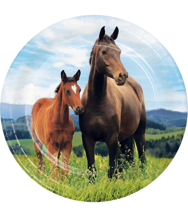 Creative Converting Horse and Pony Luncheon Plates - 8ct