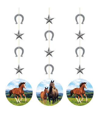 Creative Converting Horse and Pony Hanging Cutouts - 3ct