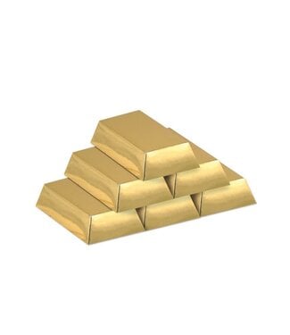 BEISTLE Foil Gold Bar Favor Boxes