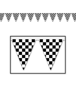 BEISTLE Checkered Pennant Banner