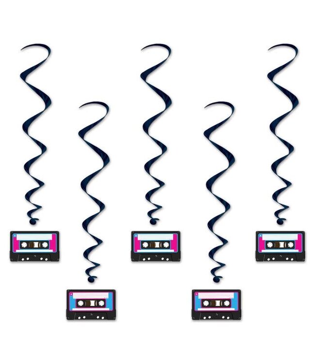 BEISTLE 5ct Cassette Tape Whirls