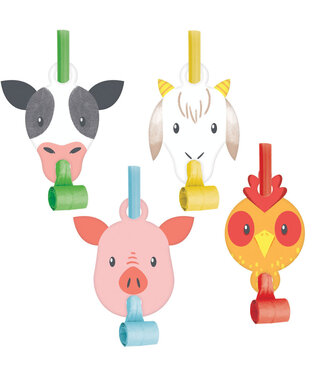Creative Converting Farm Animals Blowouts with Medallion - 8ct