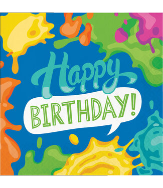 Splatter Luncheon Napkins - 16ct