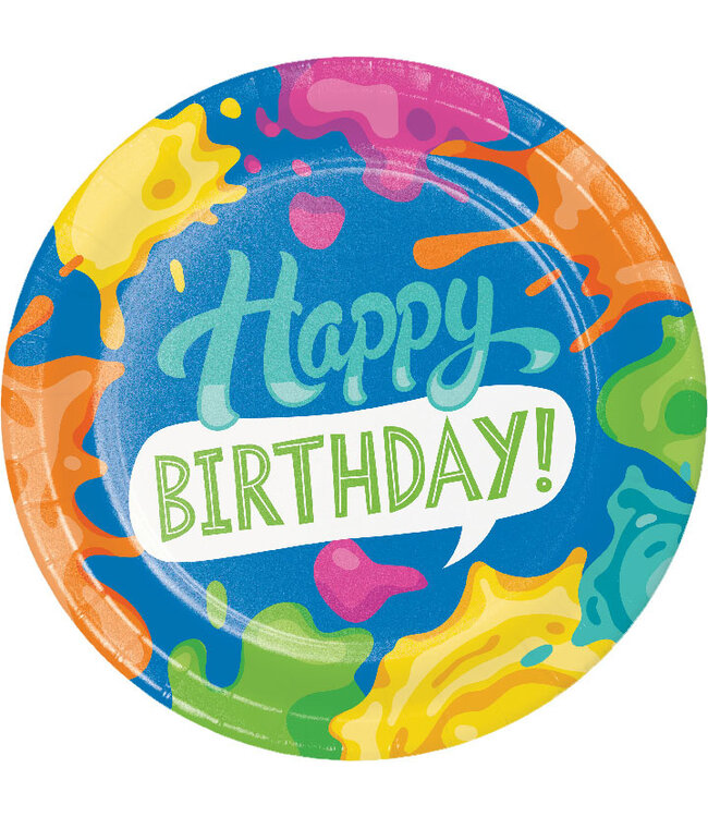 Splatter Dinner Plates - 8ct