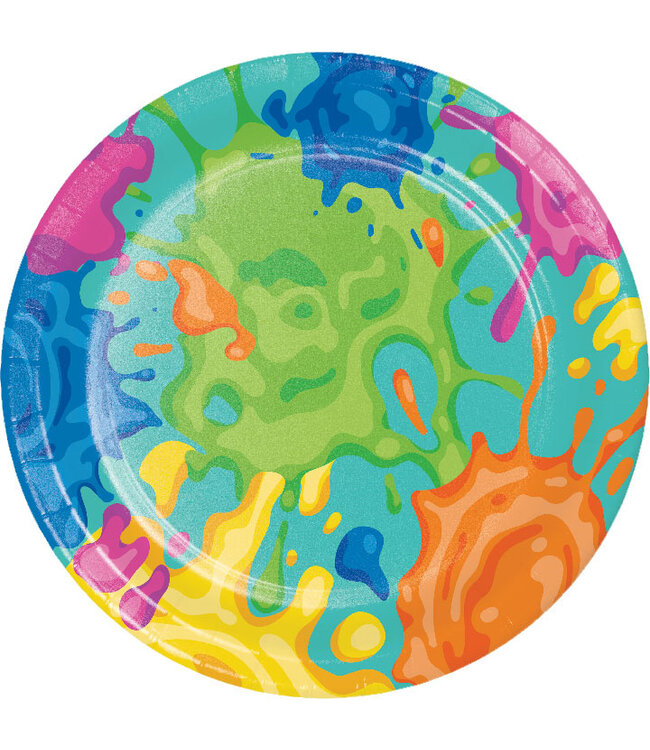 Splatter Luncheon Plates - 8ct