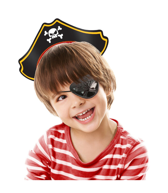 Creative Converting Pirate Treasure Paper Pirate Hat - 8ct