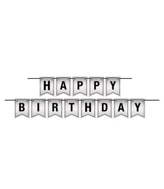 BEISTLE Foil Happy Birthday Streamer