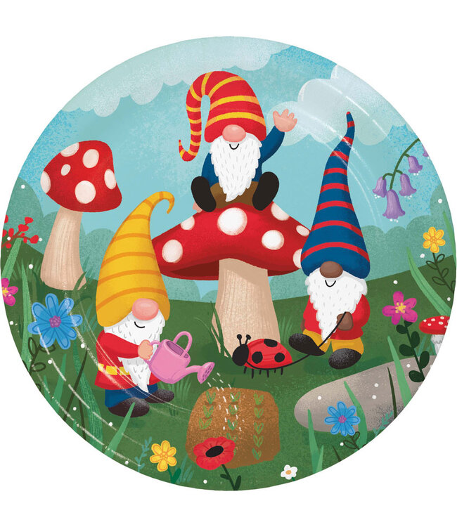 Creative Converting Party Gnomes Dinner Plates - 8ct