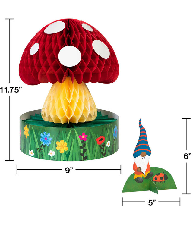 Creative Converting Party Gnomes Honeycomb Centerpiece