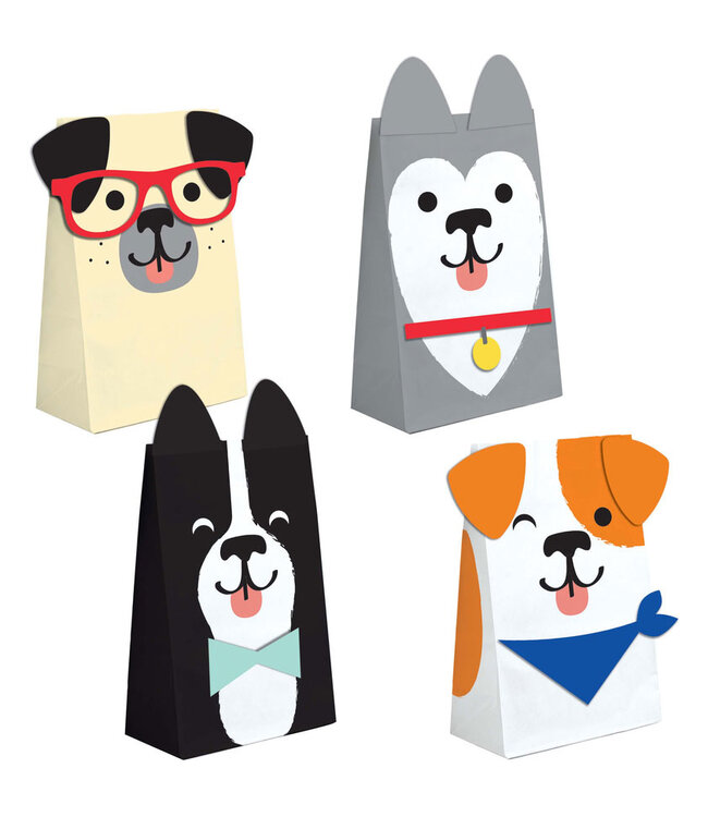 Creative Converting Dog Party Paper Treat Bags - 8ct