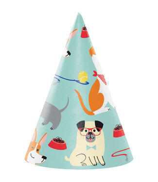 Creative Converting Dog Party Child Hats - 8ct