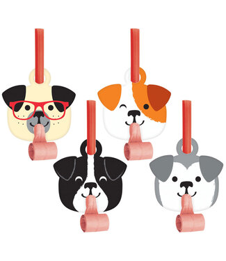 Creative Converting Dog Party Blowouts - 8ct