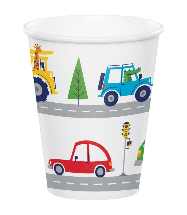 Transportation Time Hot/Cold Cups - 8ct