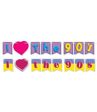 BEISTLE I Love The 90's Streamer Set