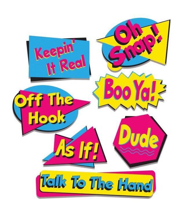 BEISTLE 90's Phrase Cutouts