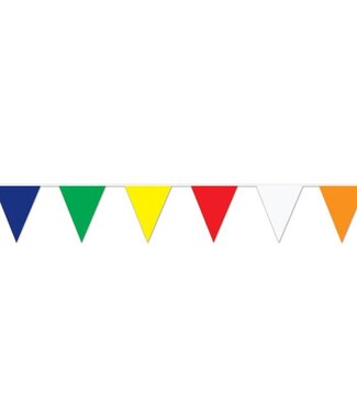 BEISTLE Multi-Color Pennant Banner-120'