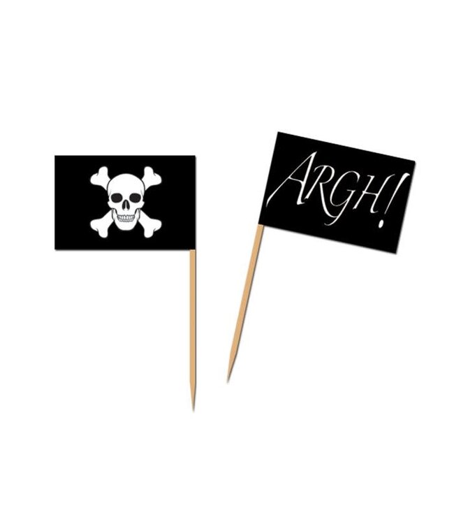 BEISTLE Pirate Flag Picks-50ct