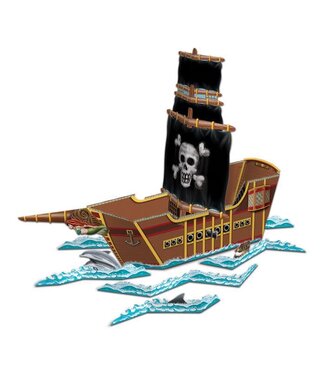 BEISTLE 3-D Pirate Ship Centerpiece
