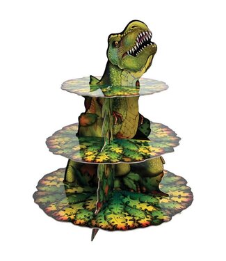 BEISTLE Dinosaur Cupcake Stand