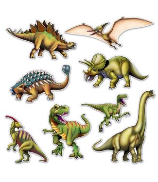 BEISTLE Dinosaur Cutouts-8ct