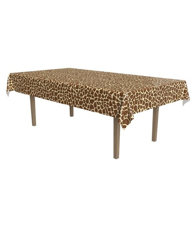 BEISTLE Giraffe Print Tablecover