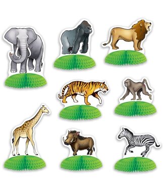 BEISTLE 8CT Jungle Safari Animal Mini Centerpieces