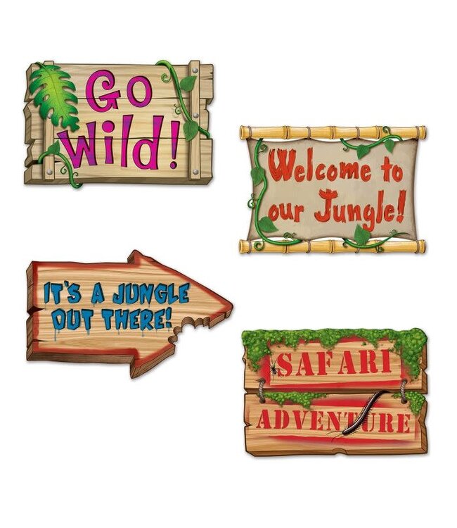 BEISTLE Jungle Sign Cutouts