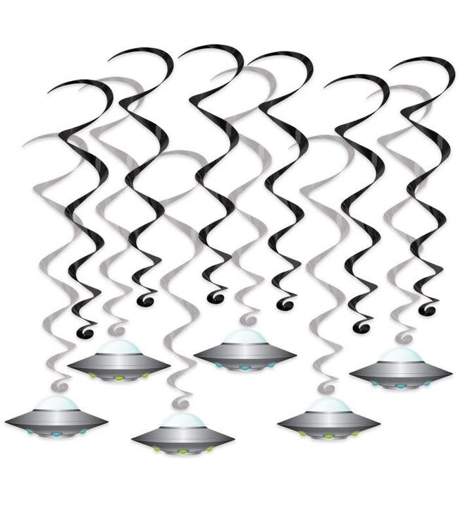 BEISTLE Flying Saucer Whirls-12ct