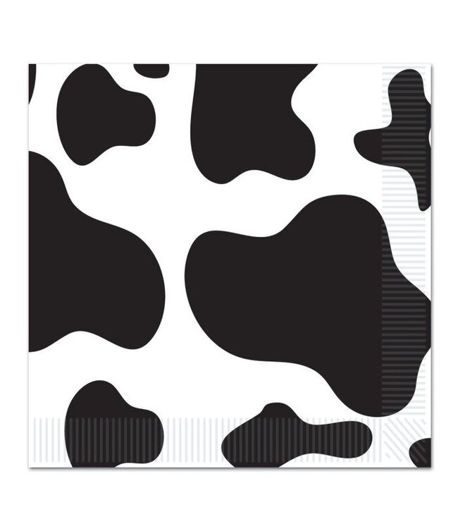 BEISTLE Cow Print Beverage Napkins