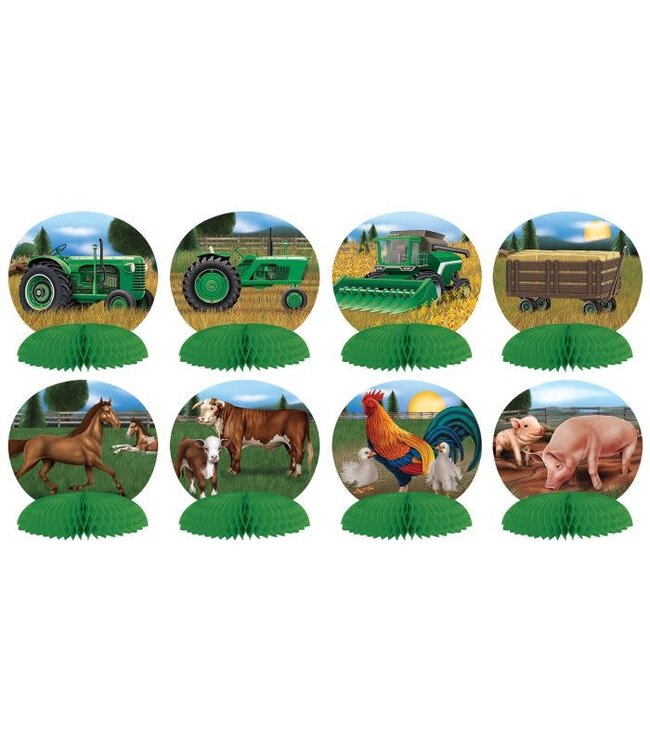 BEISTLE Farm Mini Centerpieces-8 ct