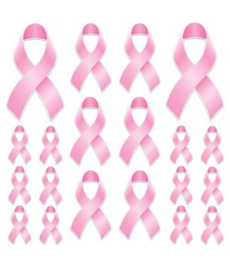 BEISTLE Pink Ribbon Cutouts-20ct