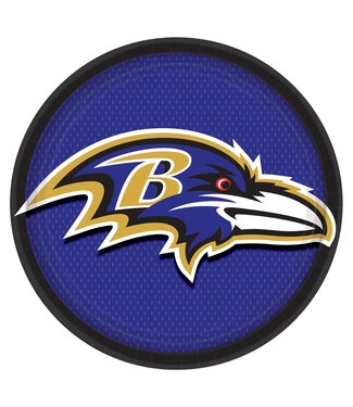 Baltimore Ravens 9" Round Plates