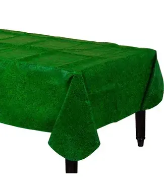 Amscan Grass Flannel-Backed Vinyl Table Cover