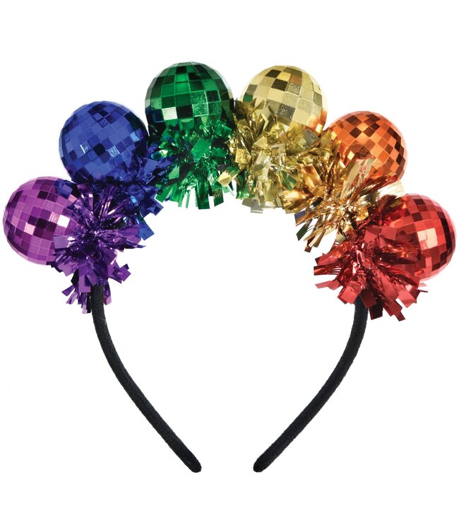 Rainbow Disco Ball Headband