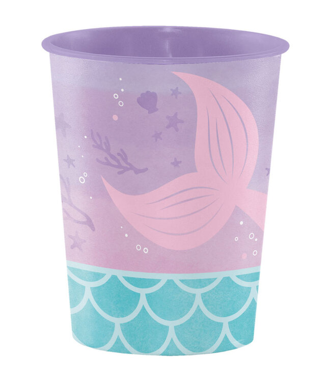 Creative Converting Mermaid Shine Plastic Keepsake Cup