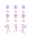 Creative Converting Mermaid Shine Hanging Cutouts - 3ct