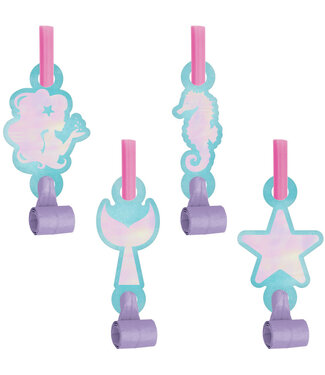 Creative Converting Mermaid Shine Blowouts - 8ct