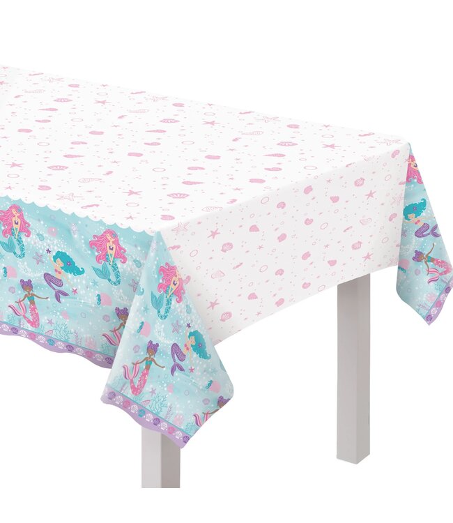 Shimmering Mermaids Plastic Table Cover